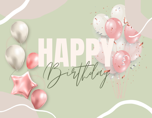 Happy Birthday - Balloons and Bliss Gift Card